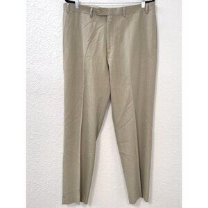 RALPH by Ralph Lauren Mens 38x32 Beige Flat Front Straight Leg DRESS PANTS EUC